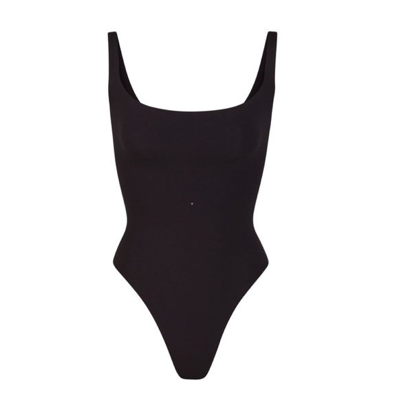 SKIMS Square Neck Bodysuit Black Onyx, size 3X - Picture 4 of 9